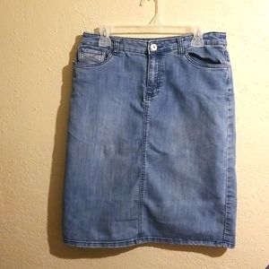 Christopher and Banks denim skirt